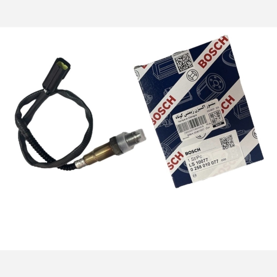 سنسور اکسیژن پژو 206/405/پارس/سمند/پراید/تیبا زیمنسی 37 سانتی  بوش bosch اصلی